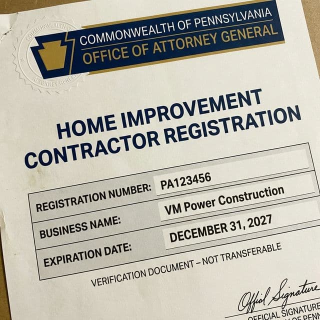 PA HIC License Verification Screenshot
