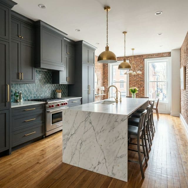 Luxury Row Home Kitchen