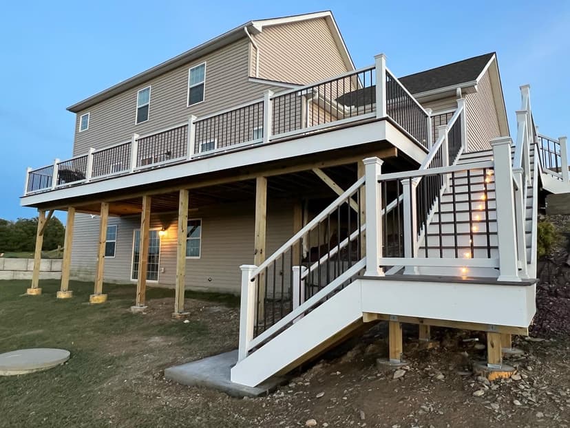 Custom Deck and Patio Deck Construction project by VM Power Construction in Allentown, PA - Main view