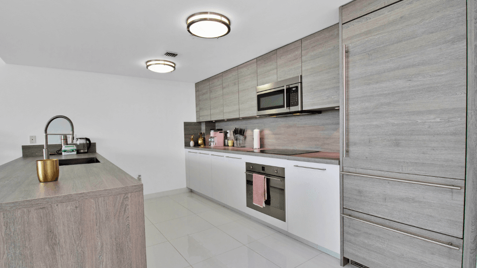 Finished Basement Entertainment Space